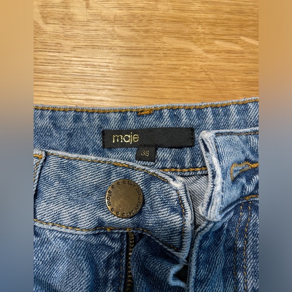 Maje Denim Mom Jeans Size 36 Like New - Picture 3 of 4